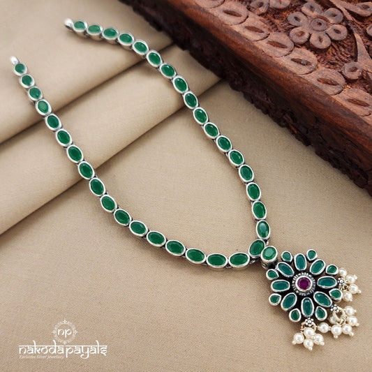 Navaratna & Green Reversible Neckpiece (N10730)