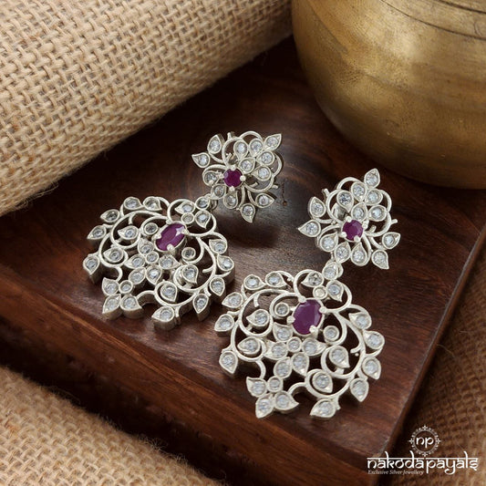 Sparkling Pink Earrings (C3358)