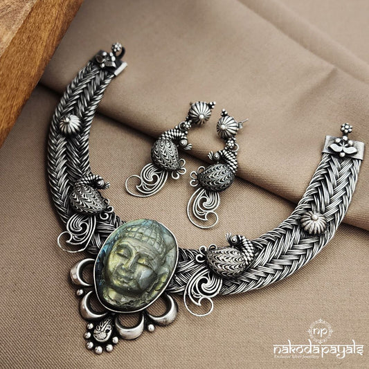 Buddha  Neckpiece With Earrings (N11059)