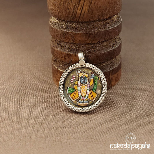 Circular Shreenathji Pendant (P2483)