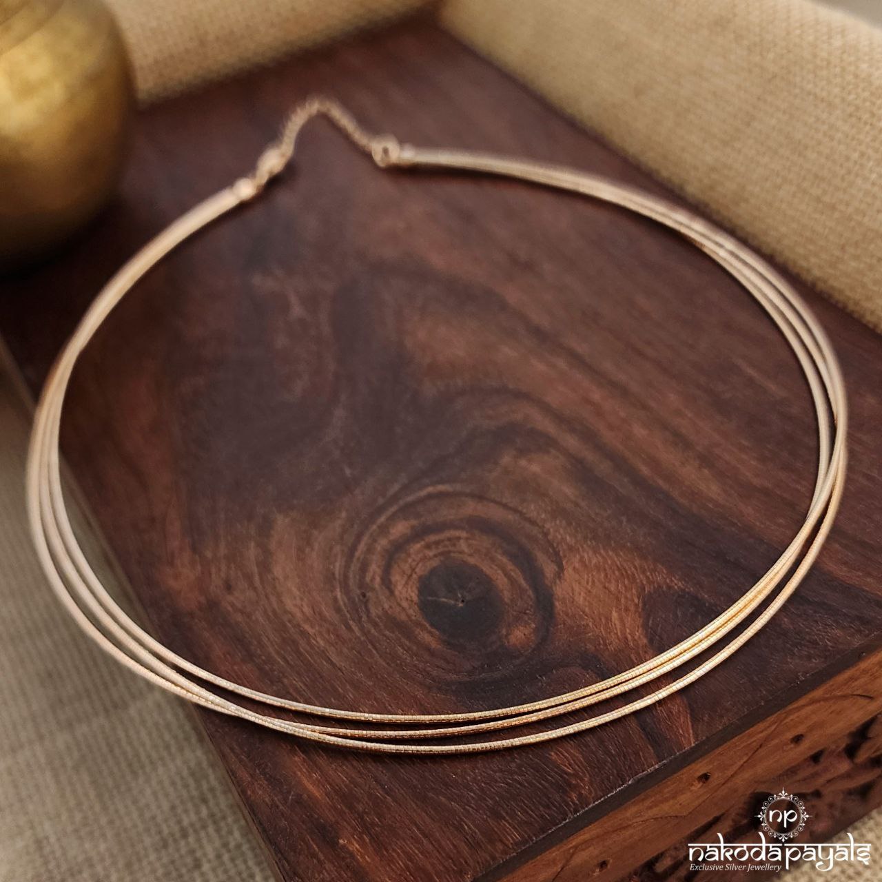 Trio Layer Rose Gold Neckpiece (St3375)
