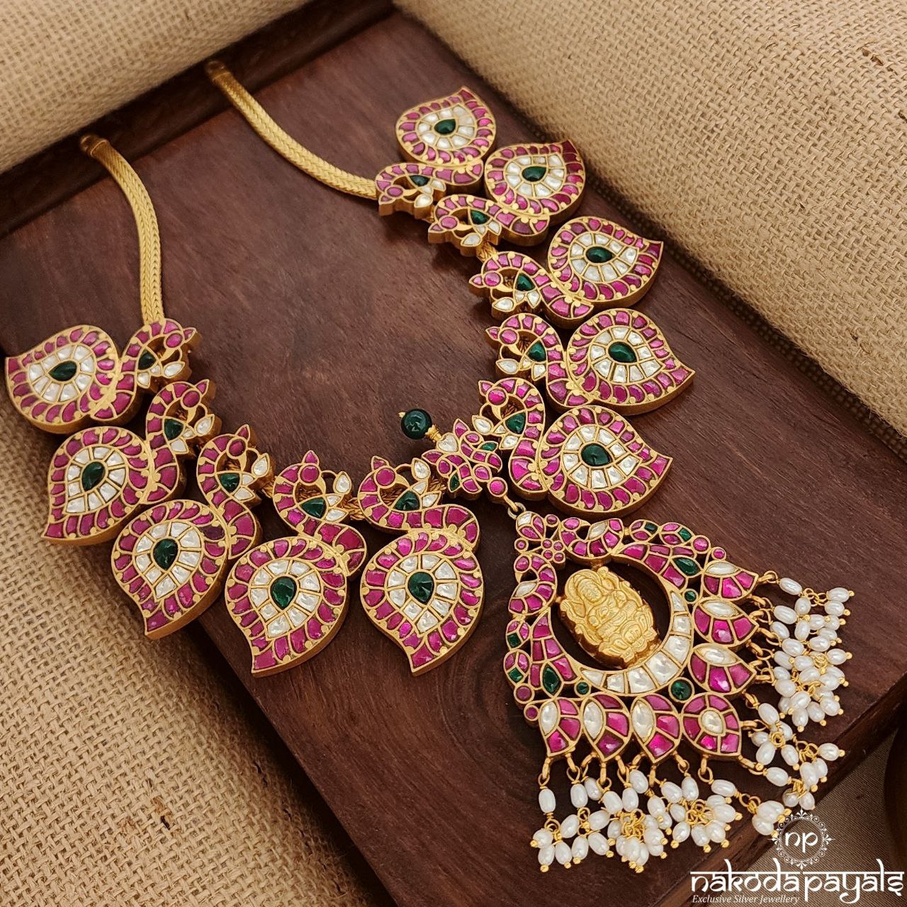 Gorgeous Peacock Kundan Neckpiece  (Gn9019)