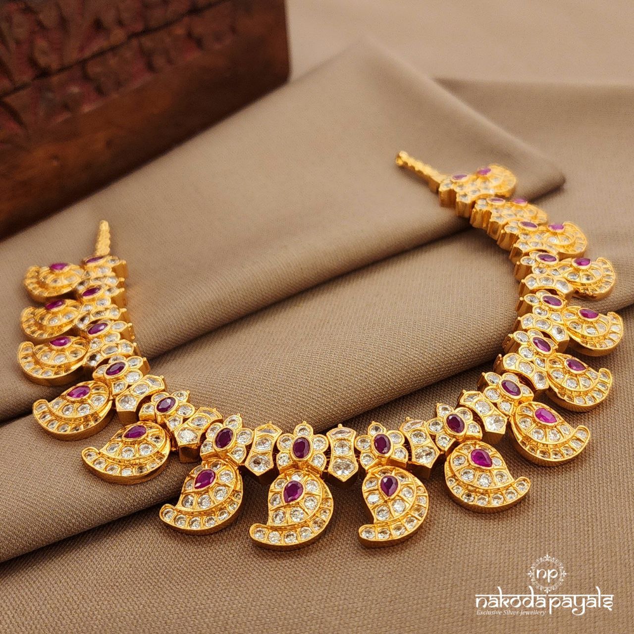 Pink Mango Neckpiece (Gn9839)