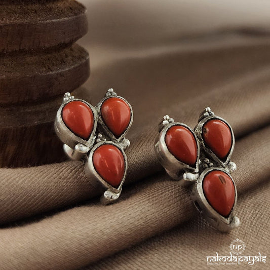 Trio Coral Studs (S3597)