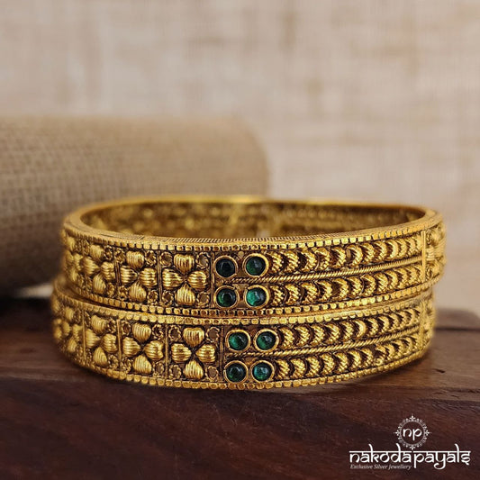 Sweetheart Green Bangles (Gk2784)