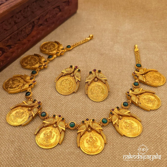 Exquisite Lakshmi Kasu Neckpiece (Gn10590)