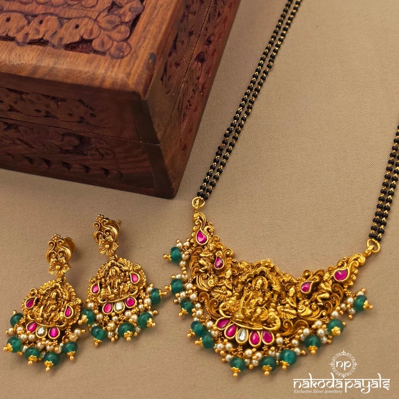 Exquisite Lakshmi Pearl Mangalsutra (Ms0636)