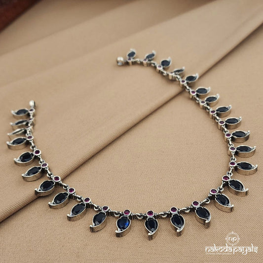 Blue Mango Drop Neckpiece (N11189)