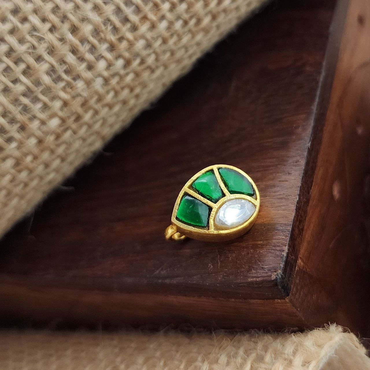 Kundan Clipon Nosepin (Np722)