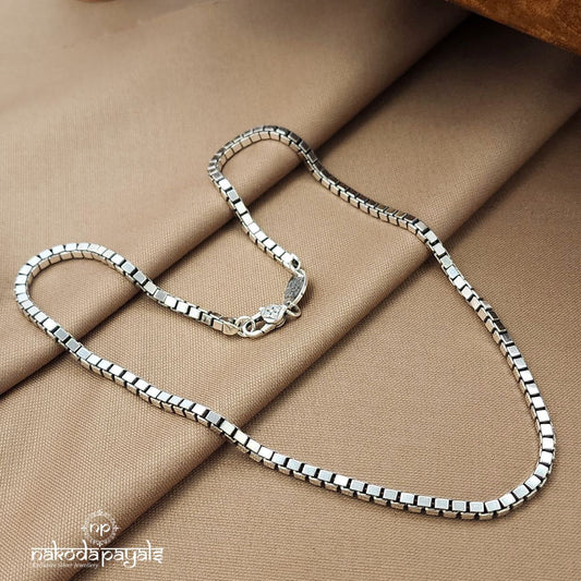Squarish Linked Men's Neckchain (Mc1046)