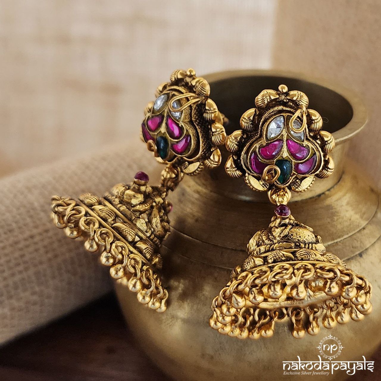 Mango Kundan Jhumka (Ge8614)