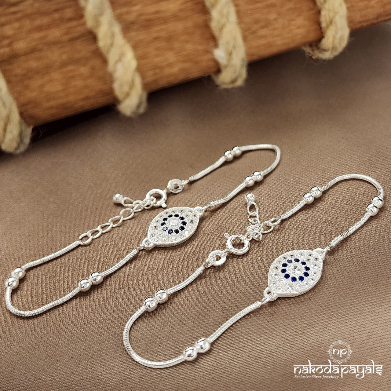 Blue Eyes Kids Anklets (Ka9407)