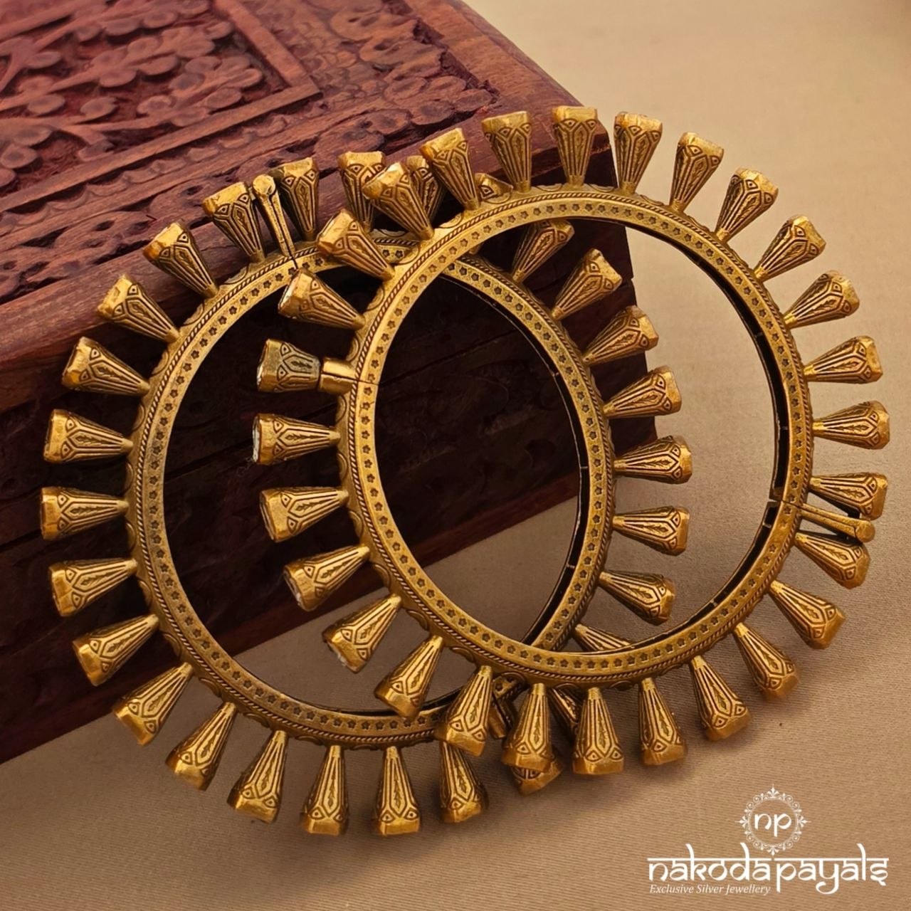 Moissanite Kada Pair (2.4) (Gk3263)