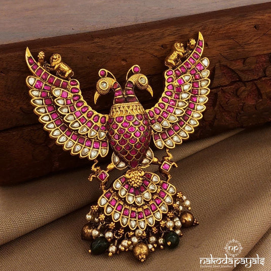 Pink Gandaberunda Pendant (Gp2143)