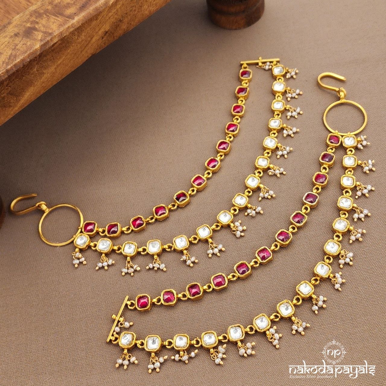 Squarish Kundan Maati (Gm1079)