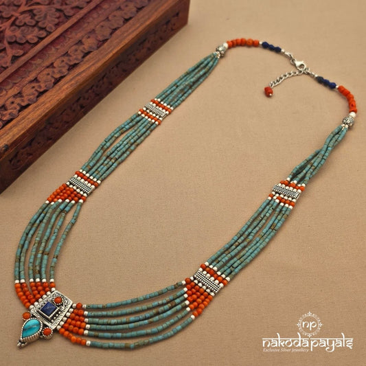 Turquoise Bloom Neckpiece (N12056)