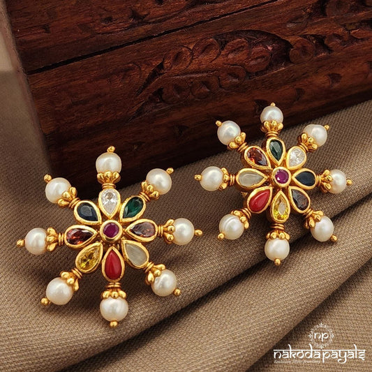 Navaratna Coruscating Studs (Ge10424)