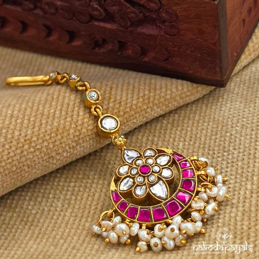 Half Moon Kundan Maang Tikka (Gm1242)