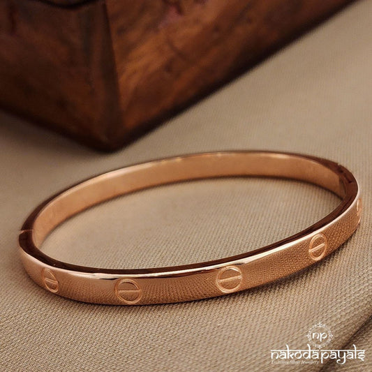 Plain Rose Gold Kada (St3807)
