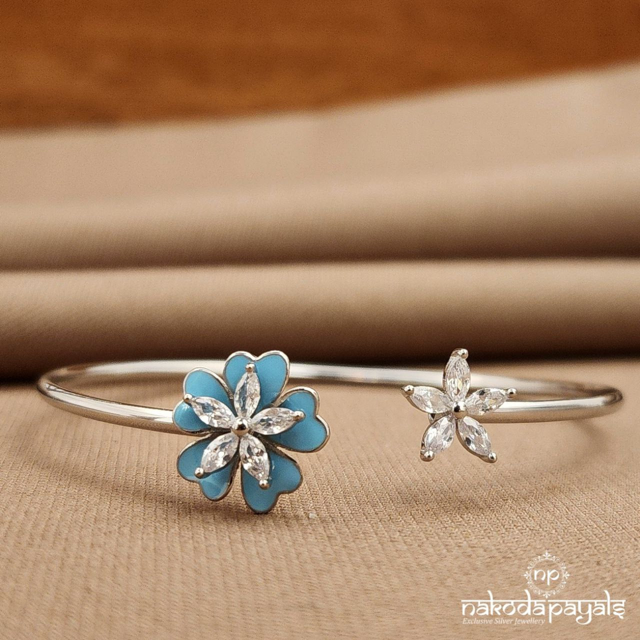 Blue Adjustable Kada (St3842)