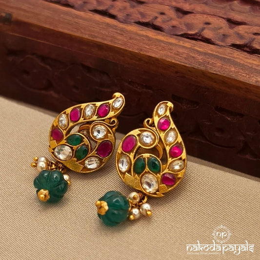 Peacock Kundan Studs (Ge10758)