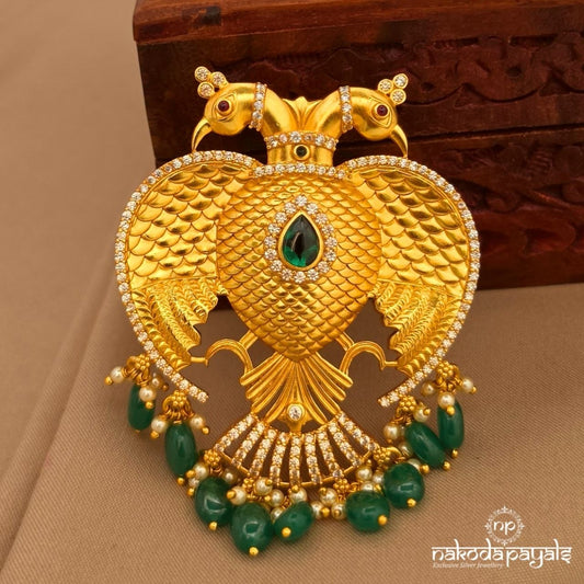 Greenish Gandaberunda Pendant (Gp2494)