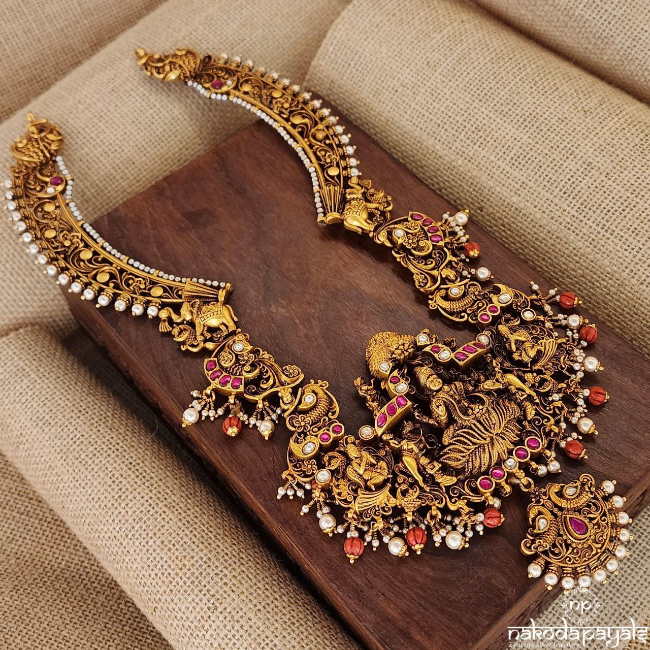 Gold Aura Lakshmi Neckpiece (Gn8317)