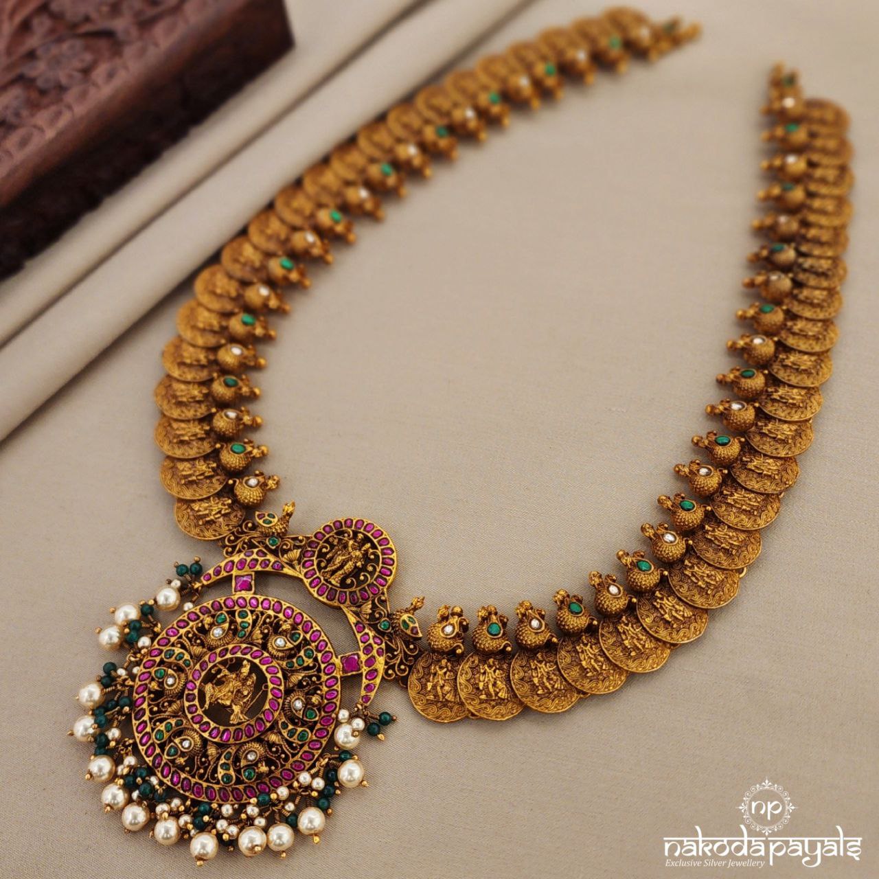 Kundan Radhakrishnan Kasu Neckpiece (Gn8894)