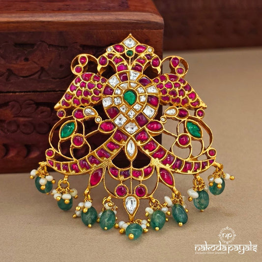 Green Drop Peacock Pendant (Gp2350)