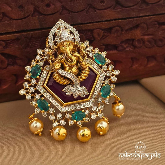 Exclusive Ganesh Pearl Pendant (Gp2582)