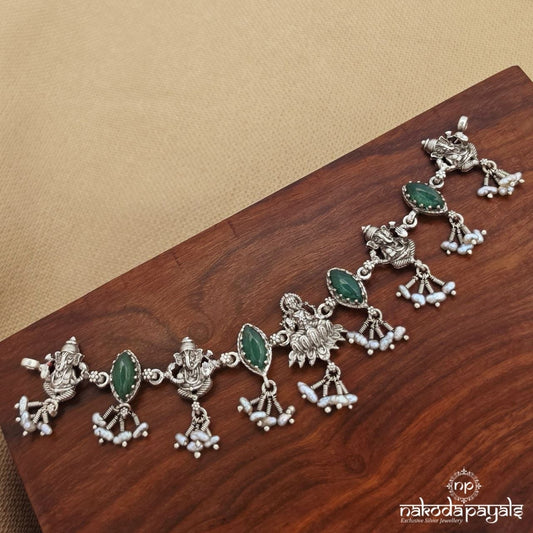 Ganesha Lakshmi Pearly Choker (N12028)
