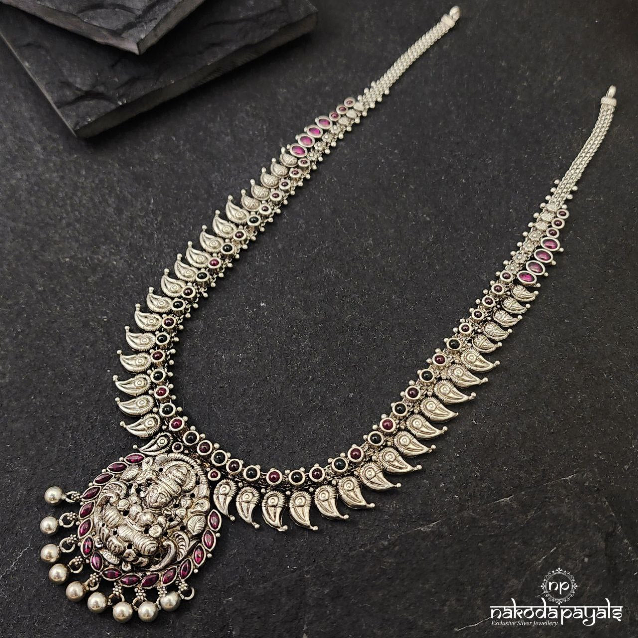 Maha Lakshmi Kemp Mango Neckpiece (N10540)