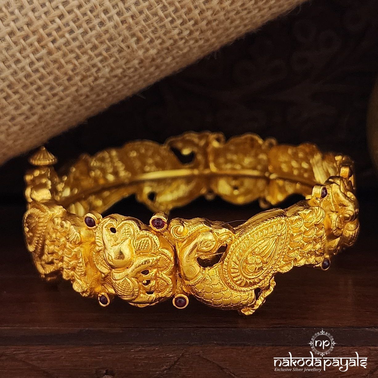 Pink Peacock Openable Kada (2.8) (Gk3129)