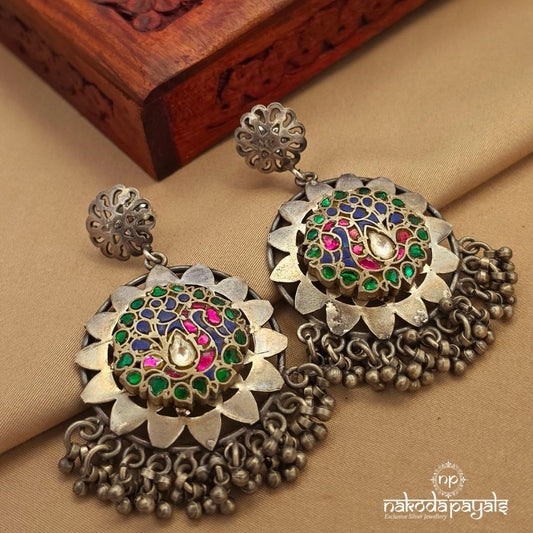 Charming Oxidised Chandbali (C3995)