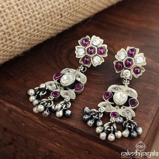 Pink & White Earrings (C3753)