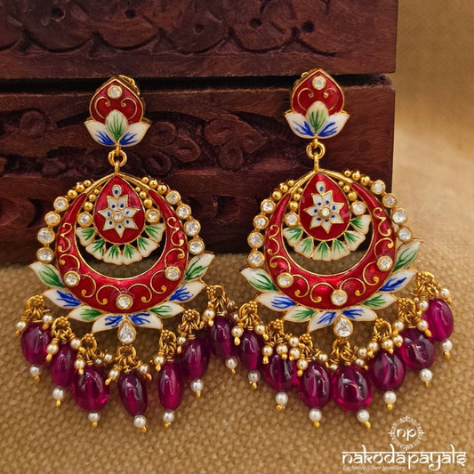 Exemplary Leafy Chandbali (Ge11153)