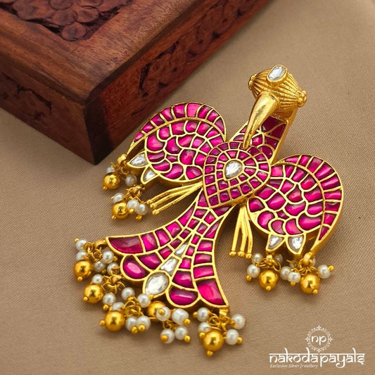 Endearing Kundan Bird Pendant (Gp2375)