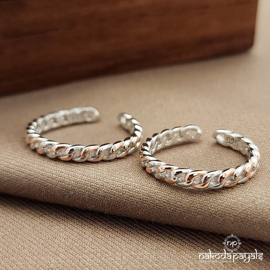 Braided Dual Tone Toebands (T4719)