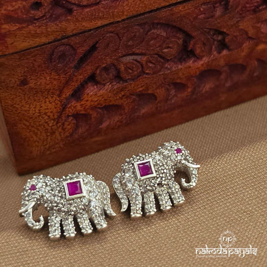 Pink  Elephant Studs (S9634)