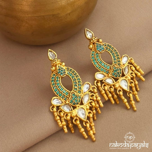 Exclusive Green Drop Studs (Ge11304)