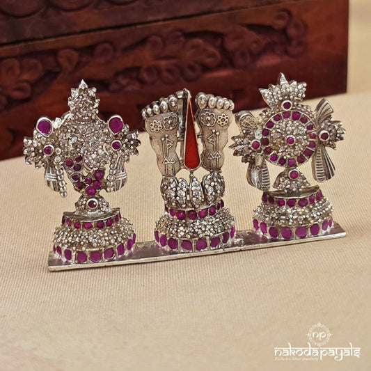 Shanku Chakra Charan Paduka Pendant (P2666)