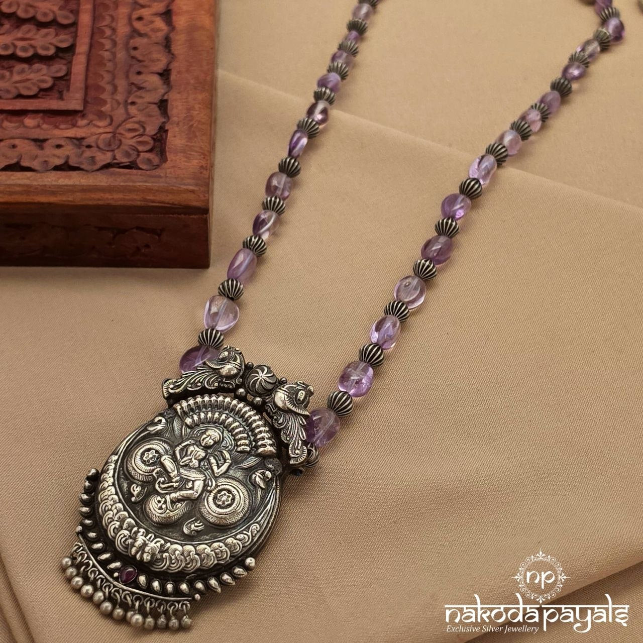 Amethyst Oxidised Neckpiece (N11816)