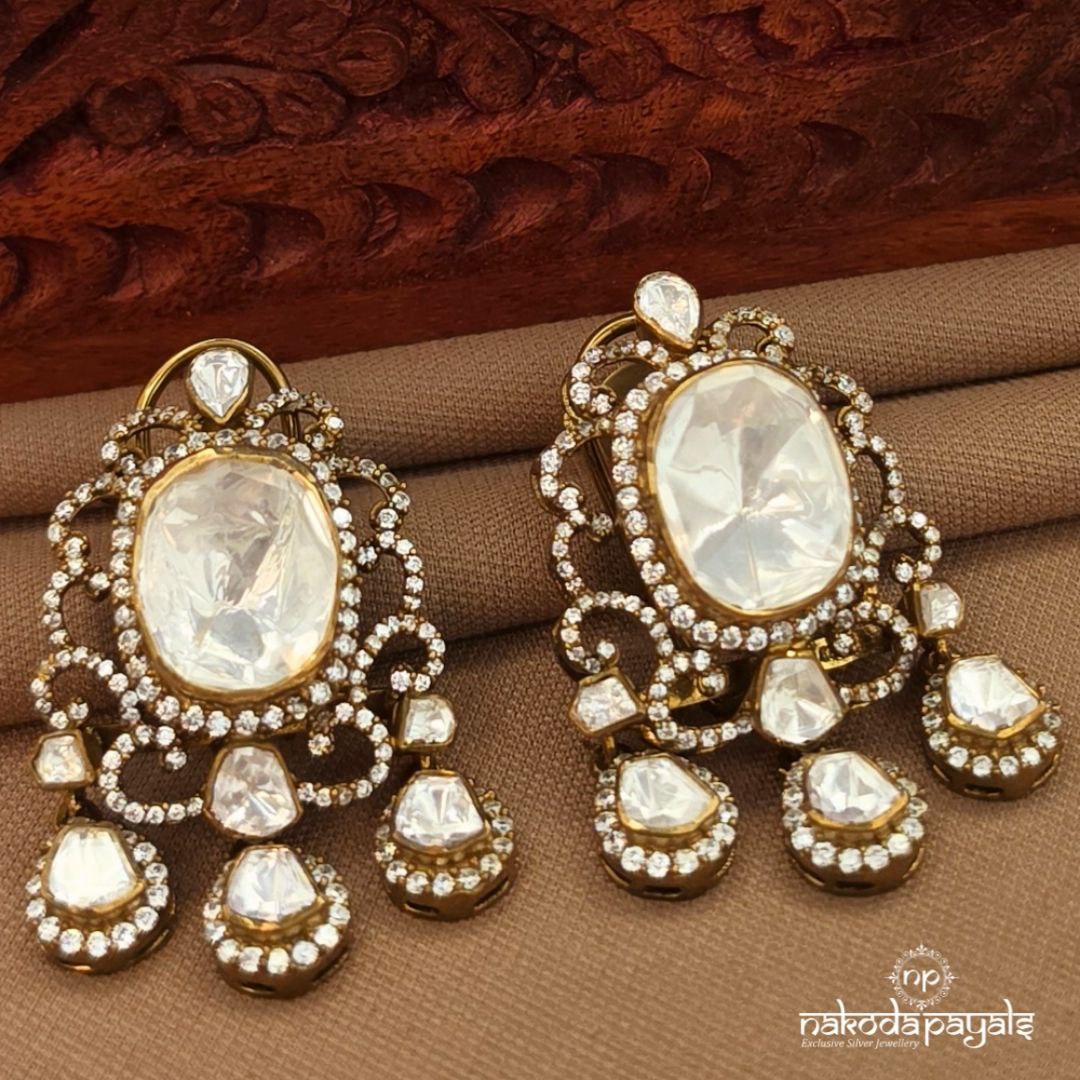 Moissanite Oval Earrings (Ge10491)