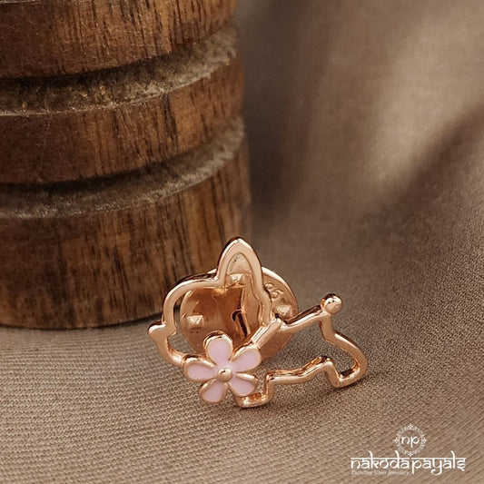 Rose Gold Kitten Lapel Pin (St3638)