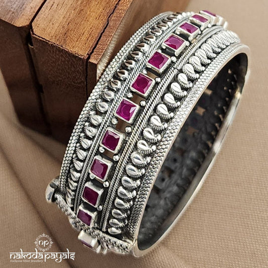 Squarish Red Broad Single Kada (2.4) (K6109)