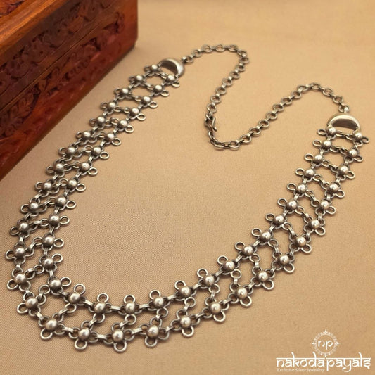 Exquisite Floral Ball Dot Neckpiece (N12057)