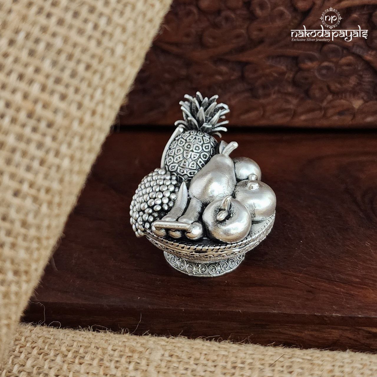 Oxidised Fruit Basket (Aa1610_11)