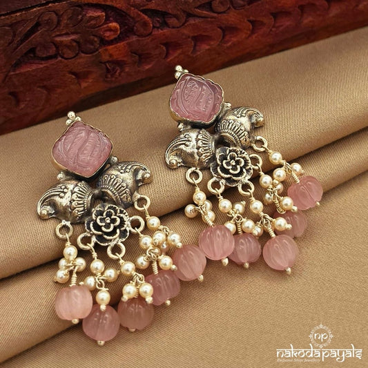 Blush Pink Drops Earrings (C4083)