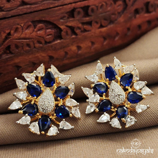Blue CZ Studs (Ge10420)