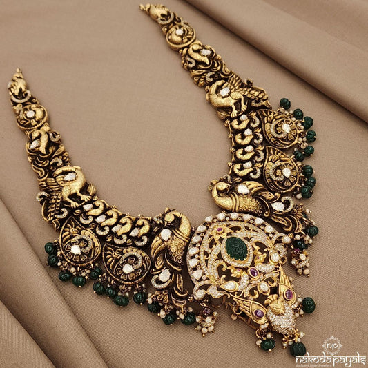 Gandaberunda Green Neckpiece (Gn9106)